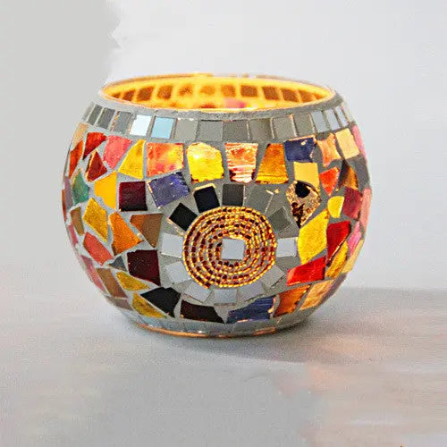 Skanto | Dekorativt Glass Lysestake for Varmt Lys