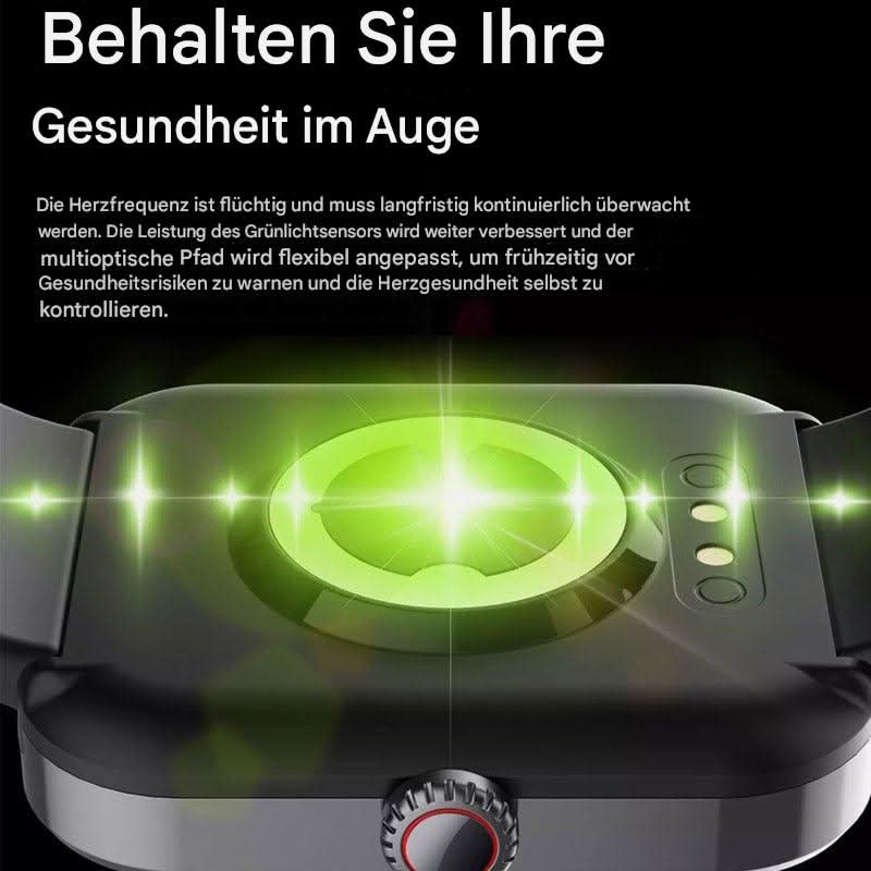 Health Watch – Schmerzfreie Blutzuckermessung og Überwachung der Vitalfunktionen in Echtzeit