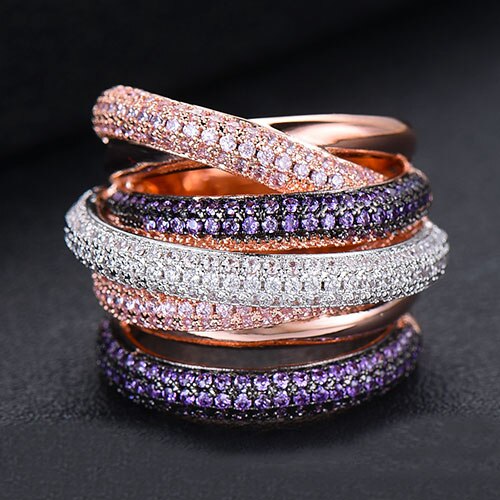 Skanto | Monaco Design Luksuriøs Statement Stabil Ring For Kvinner