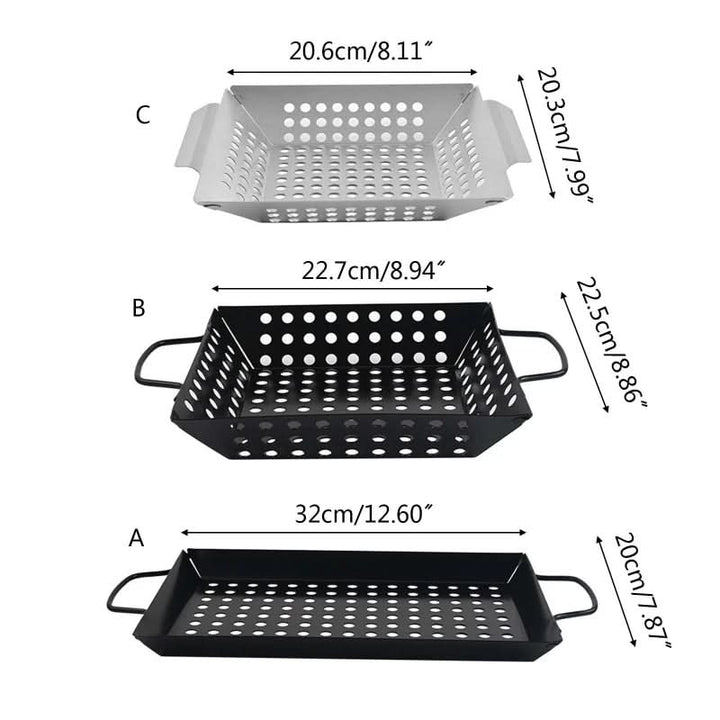 Skanto | non-stick grillkurv for jevn grilling