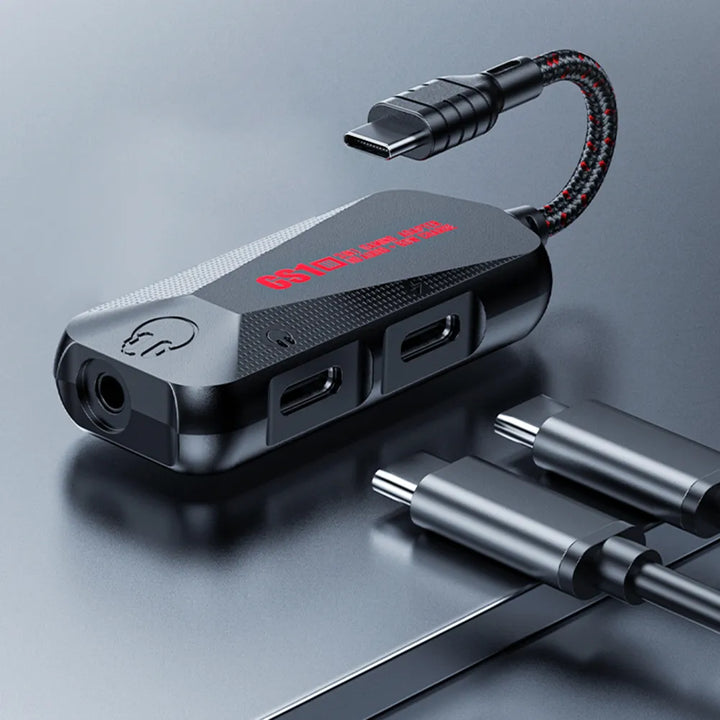 Skanto | Multifunksjonell Hi-Res Mobil Gaming 3 i 1 Lightning Adapter