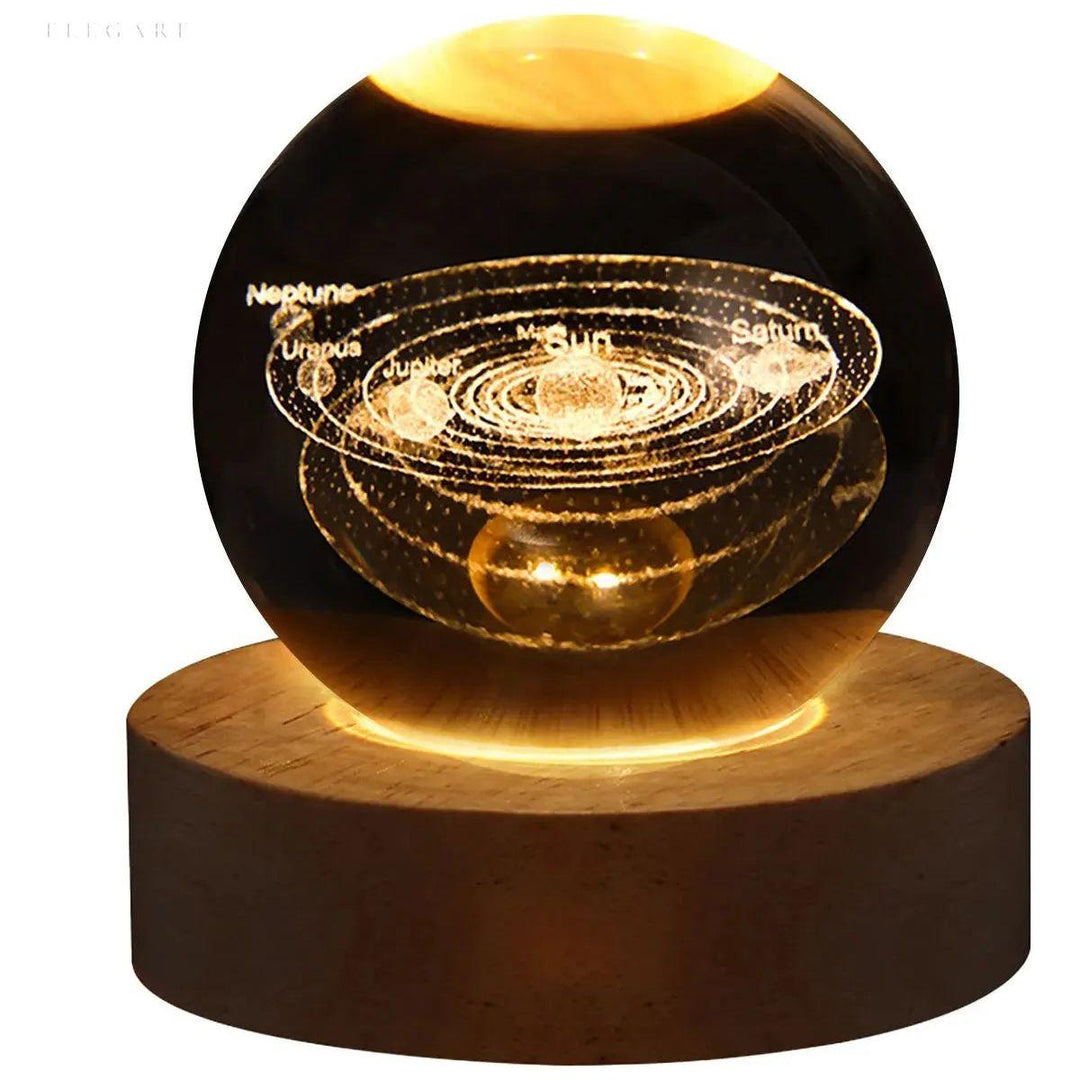 Galaxy Glow – Elegante, lysende krystalllys for astronomi