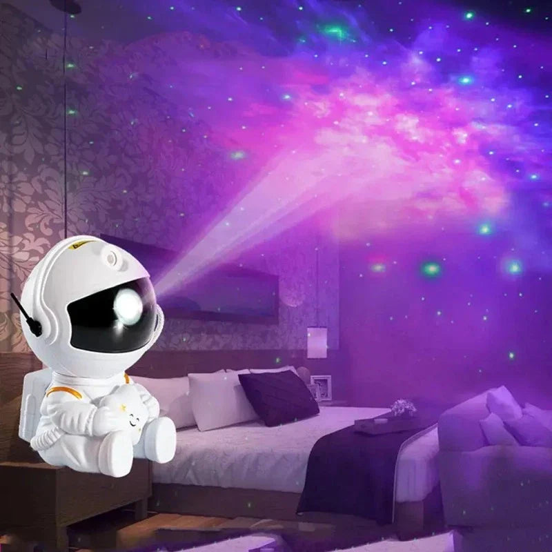 Galaxy Stjernesky Prosjektor Lampe - Astronaut LED Prosjektor Nattlys for Soverommet | Skanto
