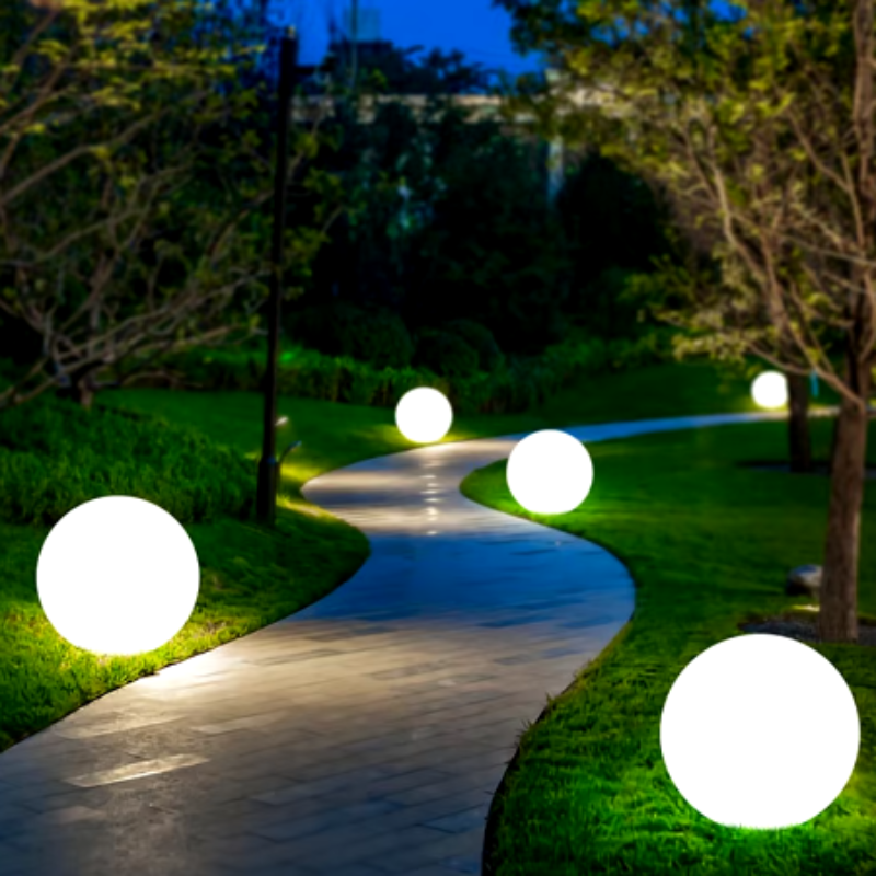 Skanto | Vanntette Sol-Ikke-Ball Lamper – RGB LED Belysning for Utendørs