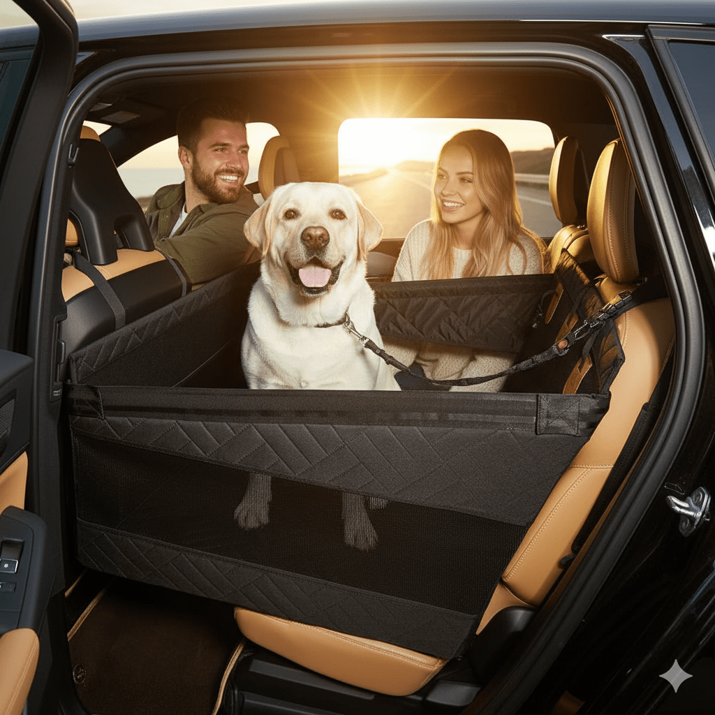 Skanto | Vanntett Hundematte med Minne Skum for Bilen