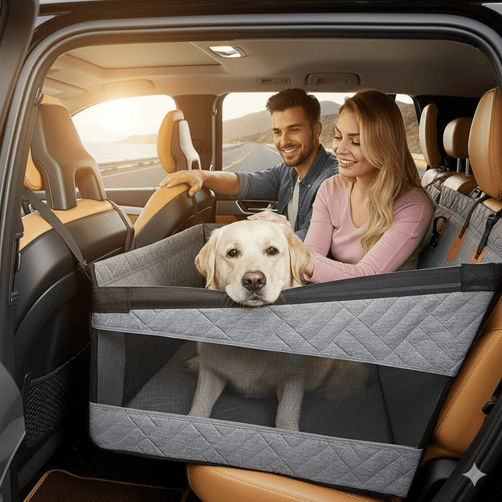 Skanto | Vanntett Hundematte med Minne Skum for Bilen
