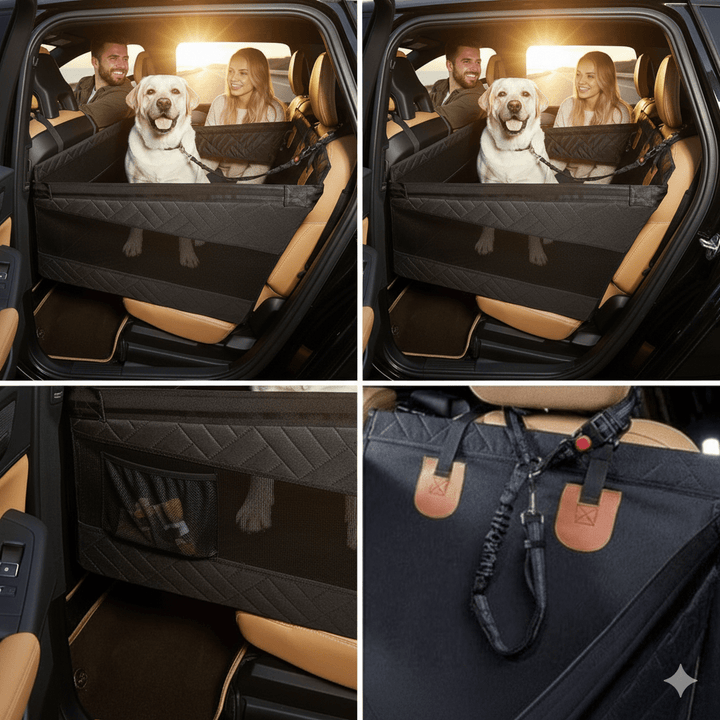 Skanto | Vanntett Hundematte med Minne Skum for Bilen