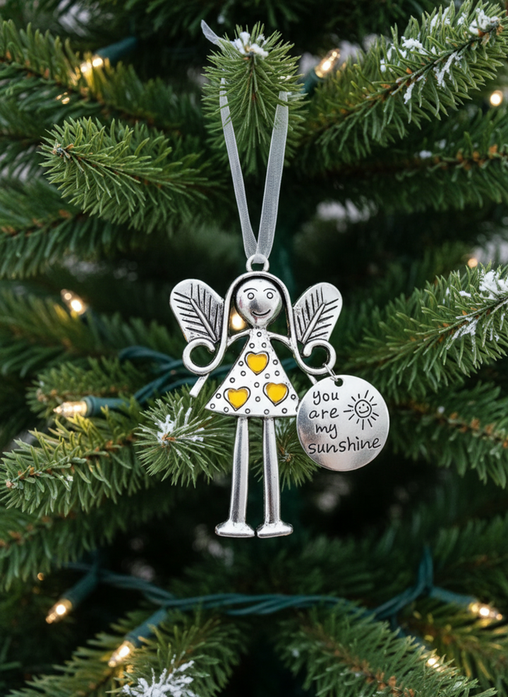 Skanto | Engel Ornament i Metall – Sentimental Julegave til Venn eller Familie