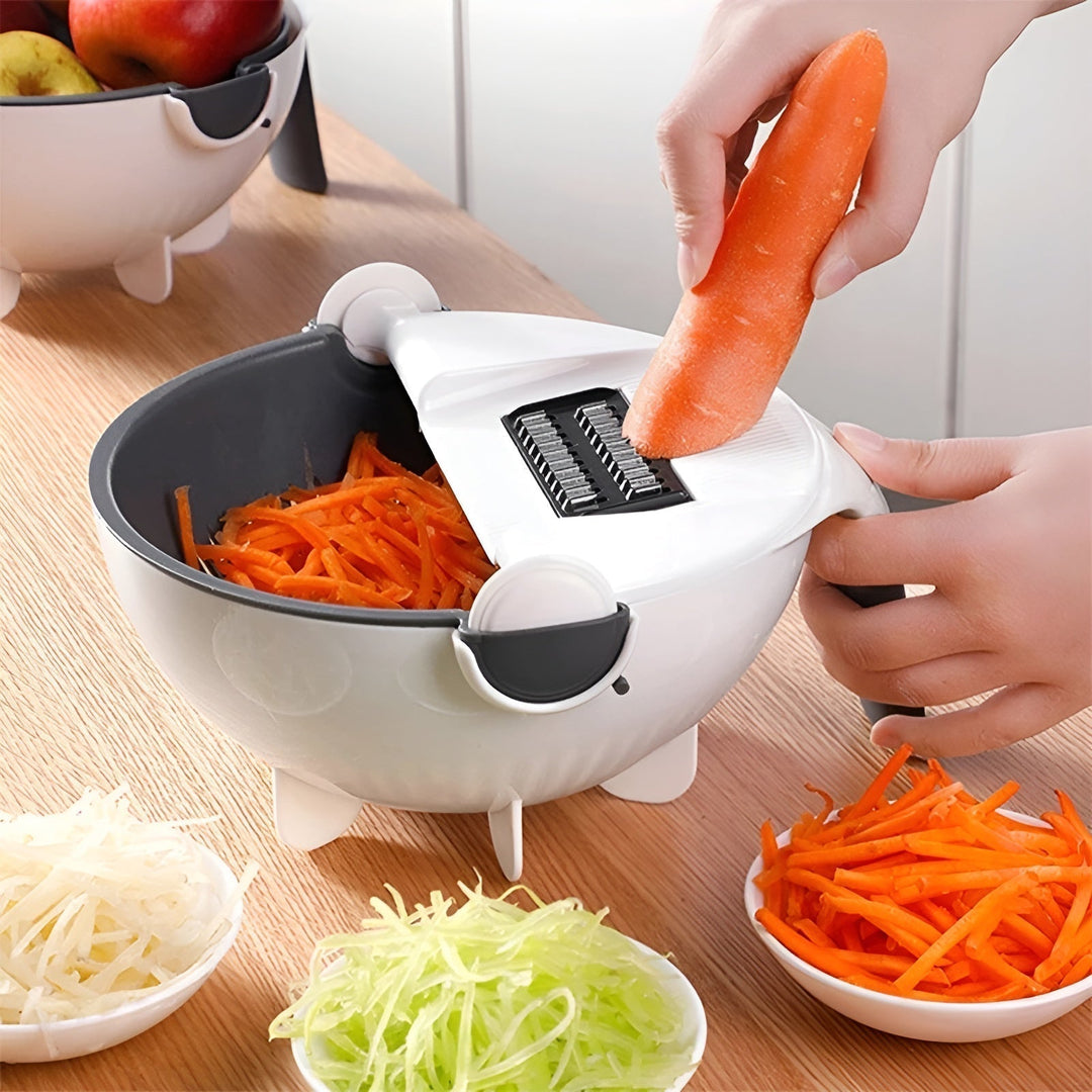 SlicePro Multifunksjonell Grønnsakskiver med Utbyttbare Blader | Skanto