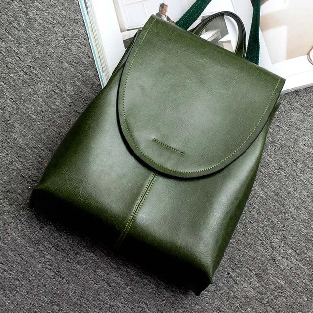 Skanto | LuxeCarry Lærryggsekk – Stilrent design med allsidig oppbevaring for kvinner