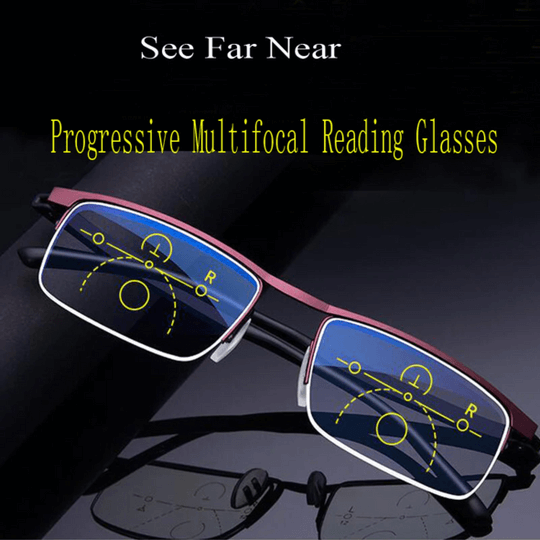 Progressive multifocal lesebriller med blålysfilter | Skanto