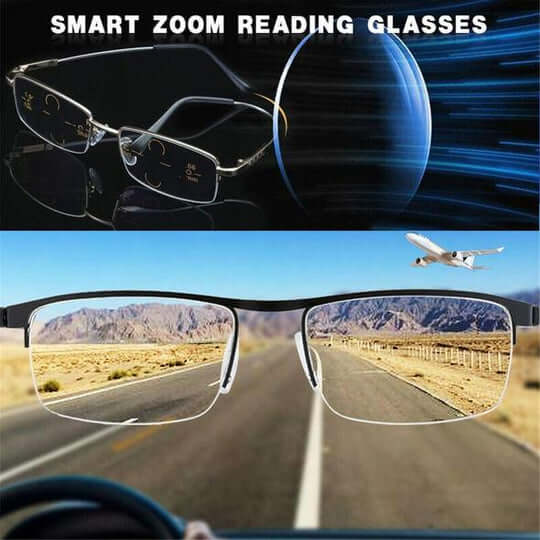 Progressive multifocal lesebriller med blålysfilter | Skanto
