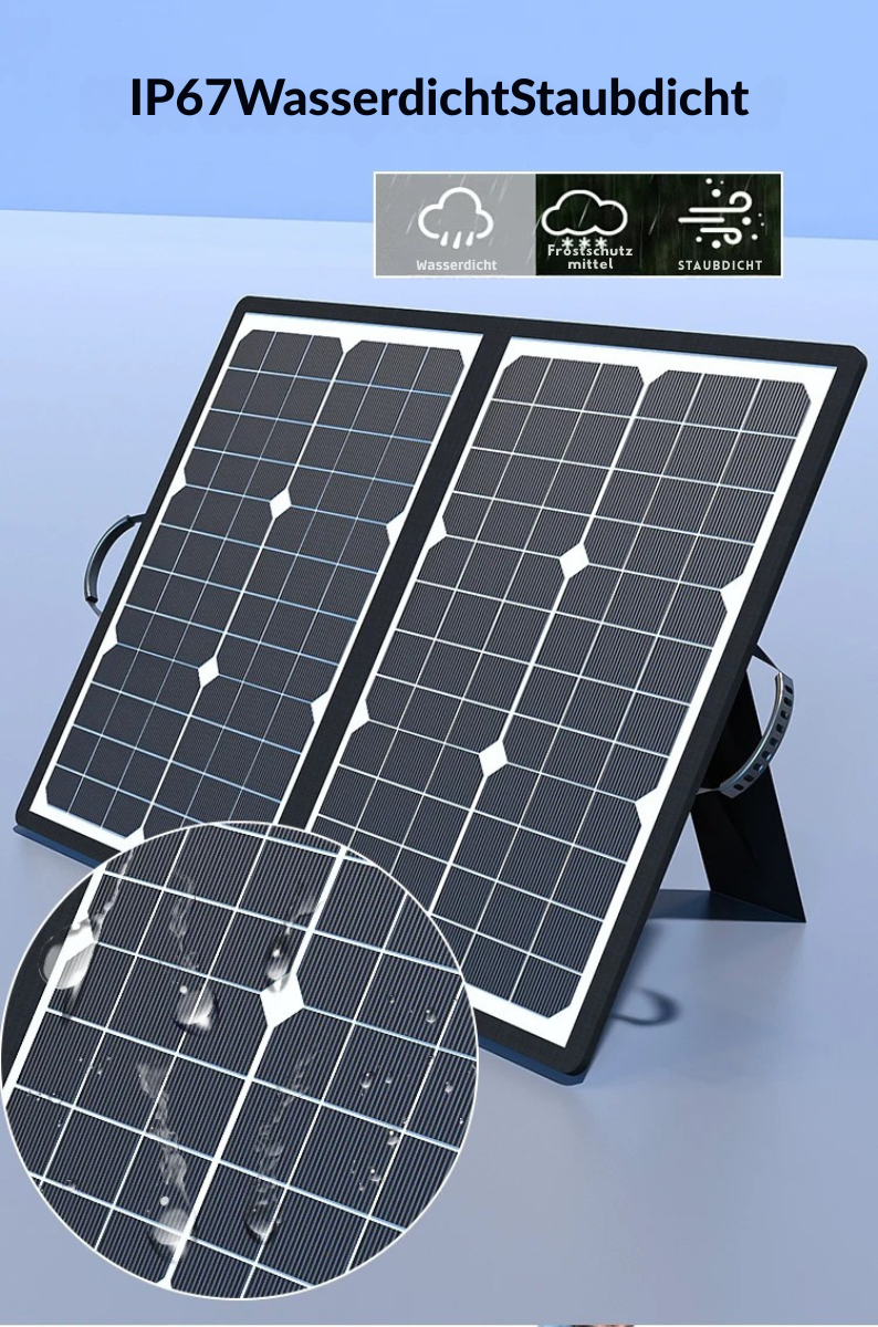 PowerFlex 1000W Sammenleggbart Solpanel – Porterbar Solenergi for Camping og Utendørs | Skanto