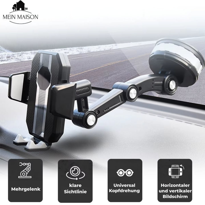 Skanto | Auto GripTech Handy Holder med Sterk Sugekop og 360° Rotasjon