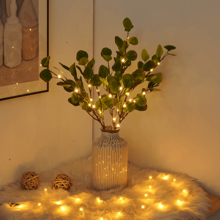 OlivaFairy Stimmungslampe med Olivenzweigen og LED-belysning