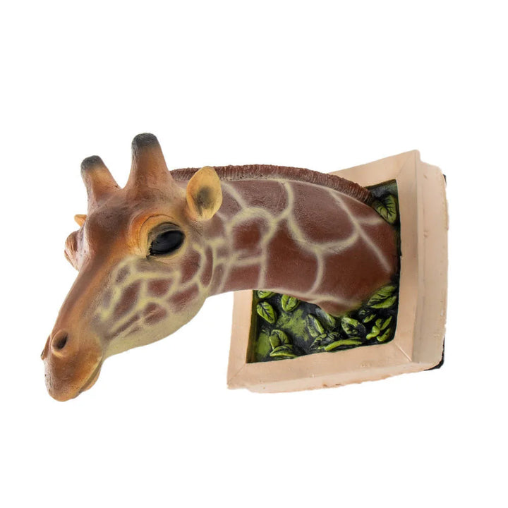 Skanto | Giraffhode - Veggdekorasjon - 3D Skulptur - Livaktig Dekorasjon