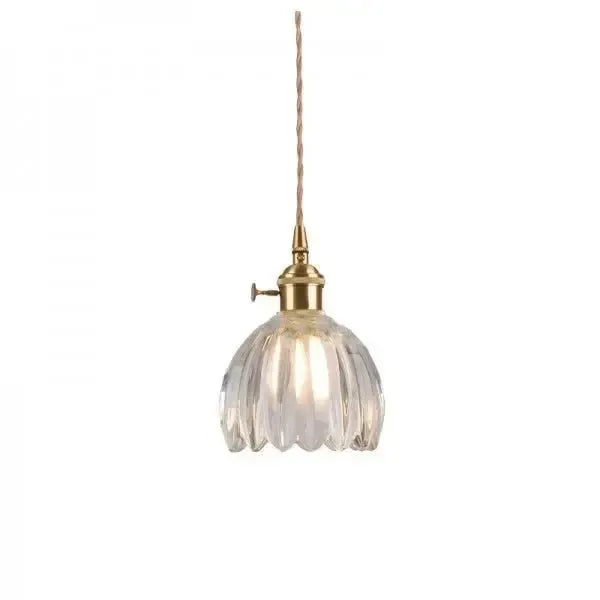 Skanto | Elegant Glassehengende Lampe i Blomsterform