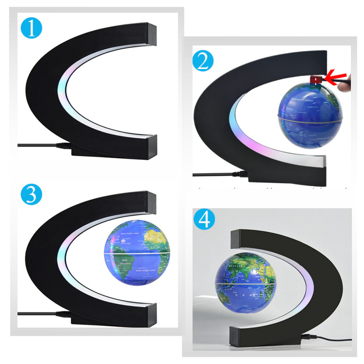 Leviterende LED magnetisk globus