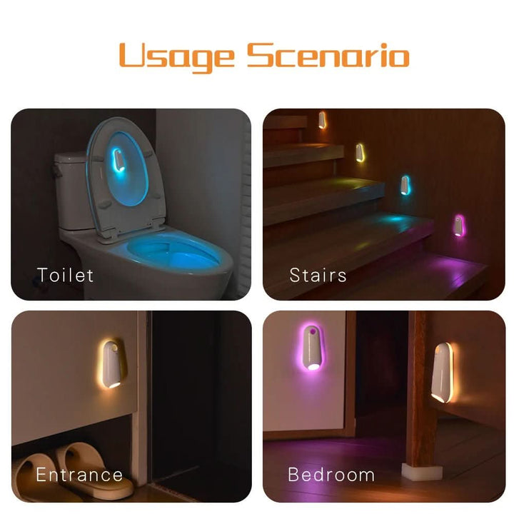 Skanto | Bevegelsessensor Toalettlys med 7 RGB-farger