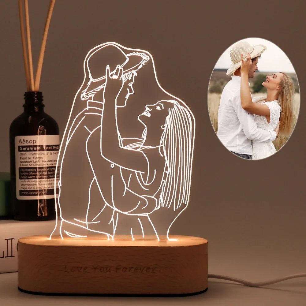 Skanto | GlowLuxe | Personlig LED-belysning – Perfekt for morsdag, farsdag og din kjære