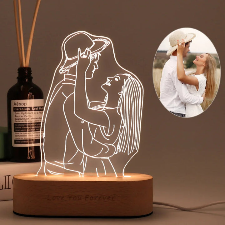 Skanto | GlowLuxe | Personlig LED-belysning – Perfekt for morsdag, farsdag og din kjære