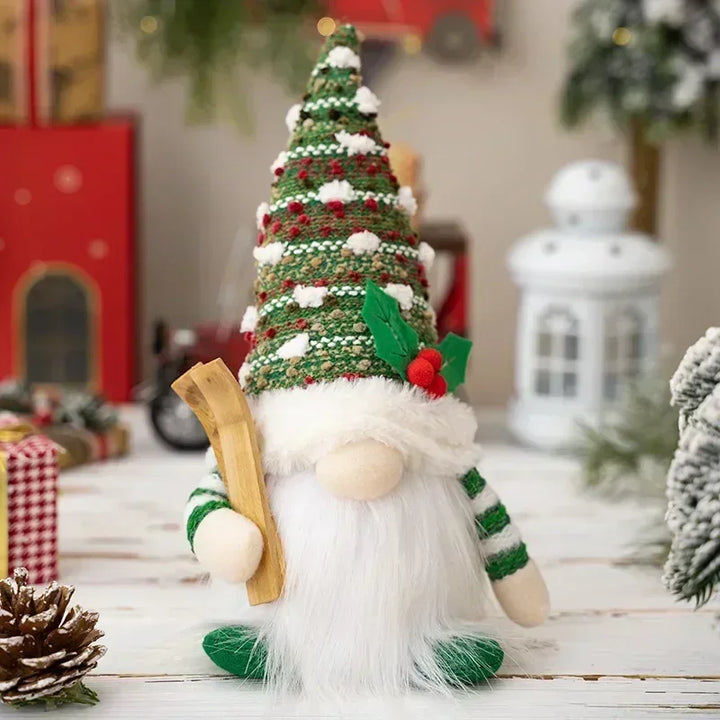 Skanto | Jule nisse dekorasjon | LED nattlys | Varm glød ferie ornament