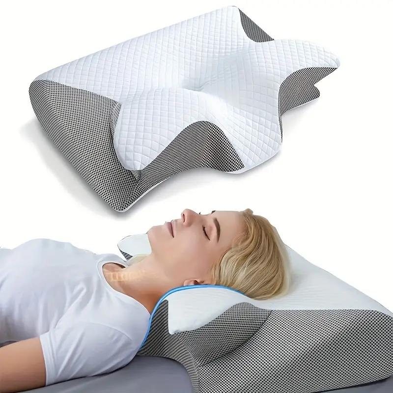 SleepEase Butterfly Minne Skumpute – Ergonomisk Støtte for Side- og Ryggsovere Skanto