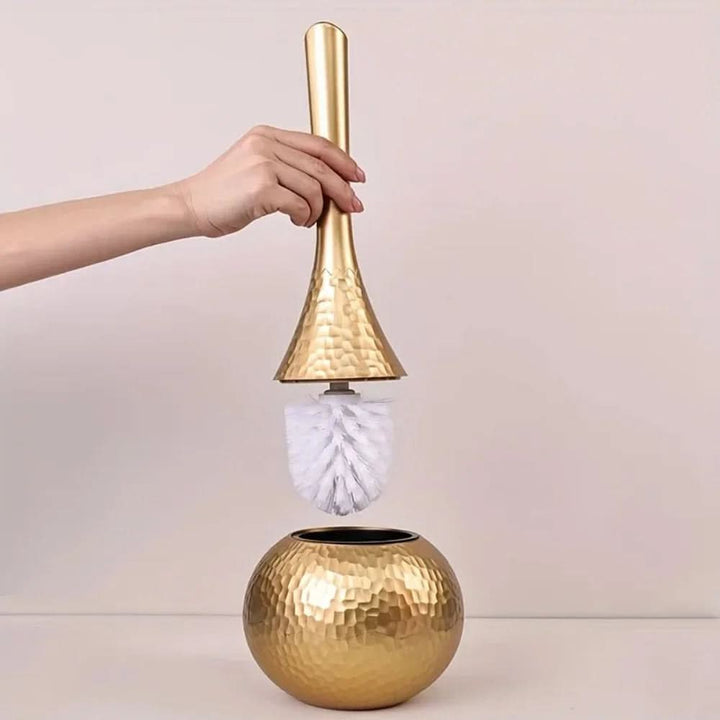 Skanto | Elegant toalettbørste i moderne gulldesign for stil og hygiene