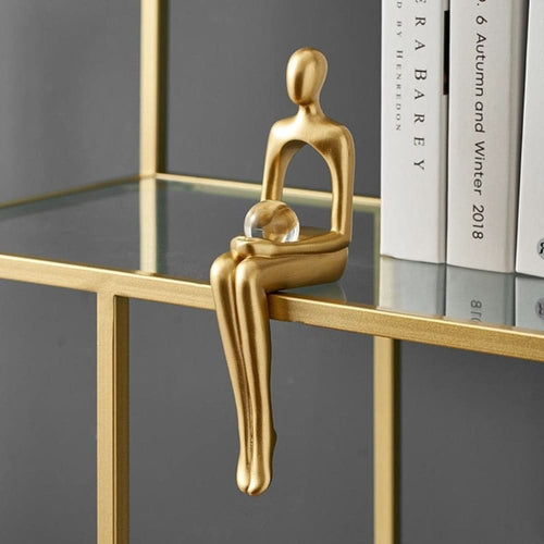 Skanto | GoldenMuse Gull Abstrakt Harpiks Figur Dekor