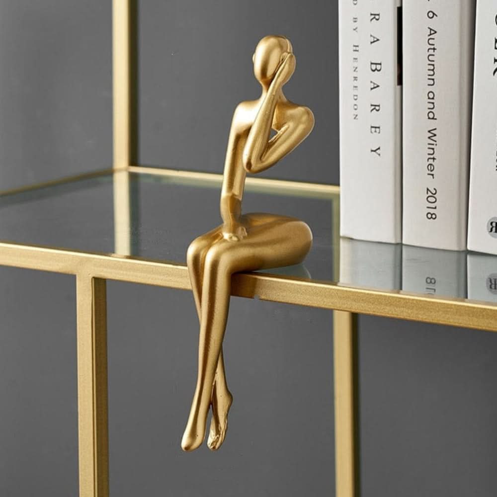 Skanto | GoldenMuse Gull Abstrakt Harpiks Figur Dekor