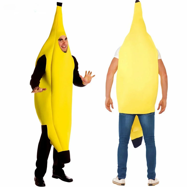 Gult banankostyme for menn – Morsom utstyr for karneval, Halloween og temafester | Skanto