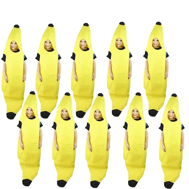 Gult banankostyme for menn – Morsom utstyr for karneval, Halloween og temafester | Skanto