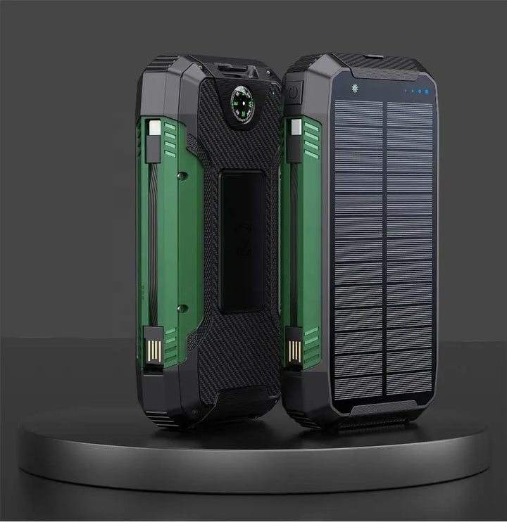 Skanto | 30000mAh Solenergi Lader Trådløs Vanntett Power Bank Ekstern