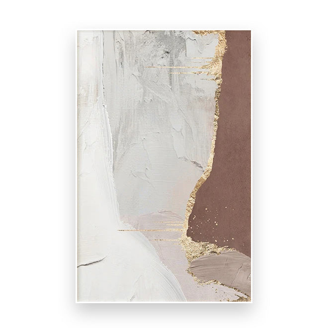 Grønn Brun Nordisk Abstrakt Geomorf Veggkunst Fine Kunstler lerrettrykk Bilder For Moderne Leilighet Stue Kontor Kunst Dekor | Skanto