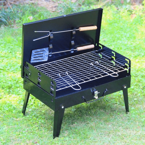 Skanto | Foldbar Stålgrill for Mobil BBQ & Spontan Grillmoro