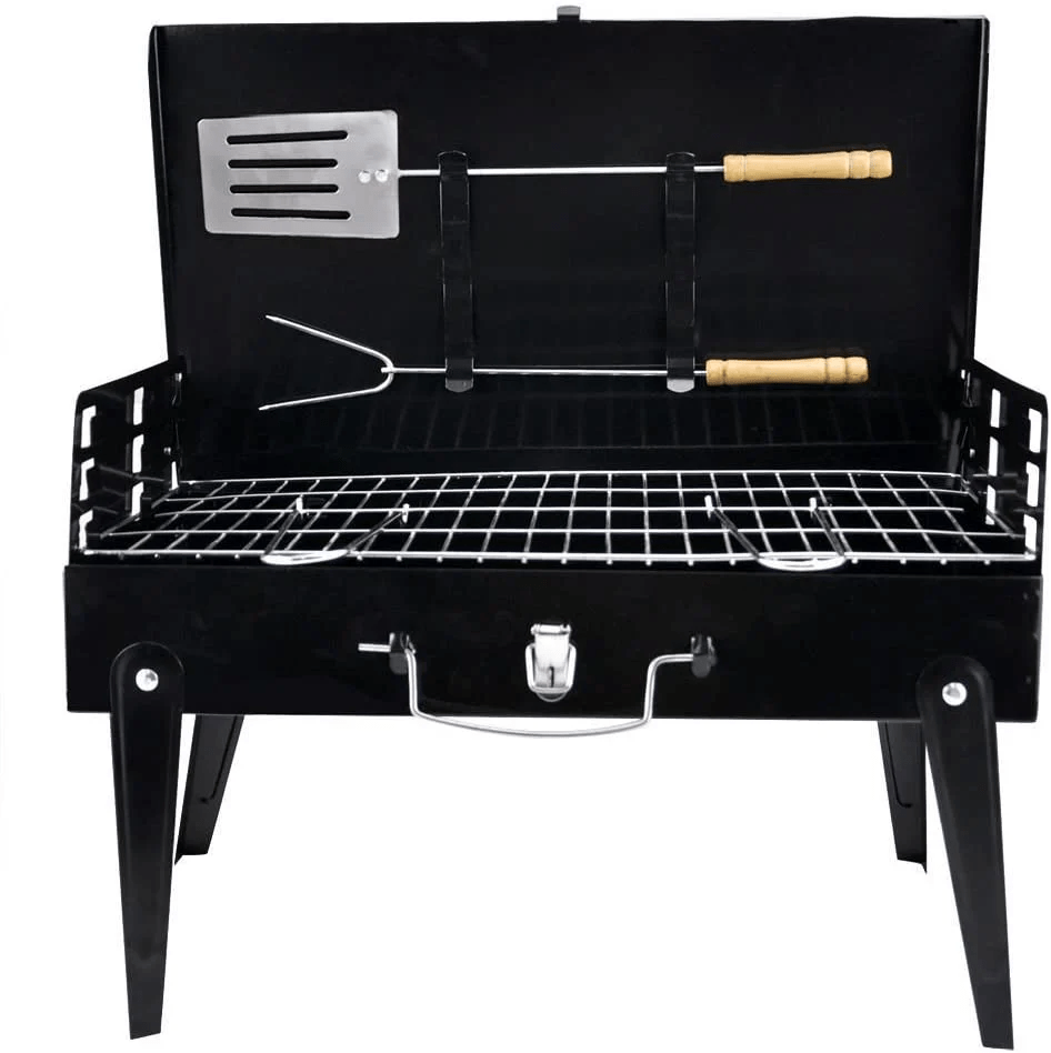 Skanto | Foldbar Stålgrill for Mobil BBQ & Spontan Grillmoro