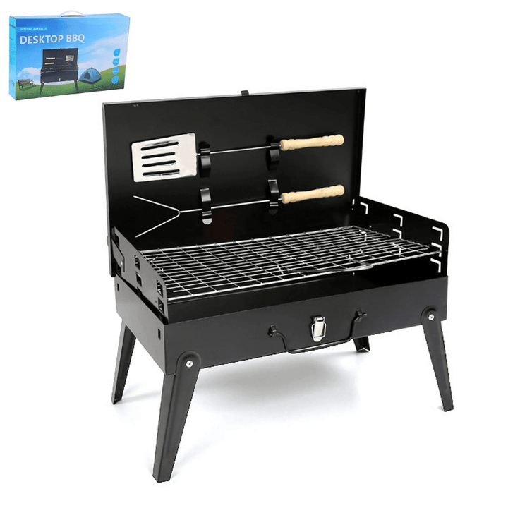 Skanto | Foldbar Stålgrill for Mobil BBQ & Spontan Grillmoro