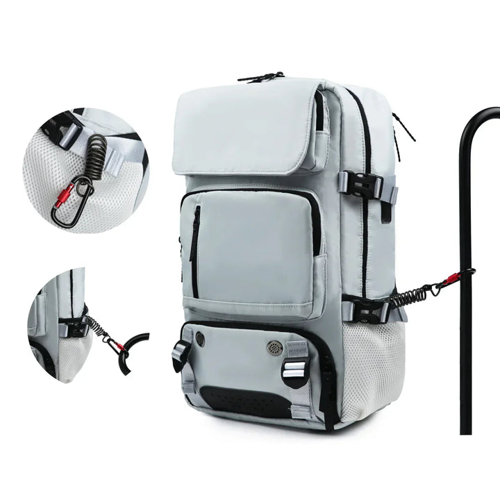 Skanto | TRAVELMAX Pack – Stor vanntett reise ryggsekk med USB-ladeport