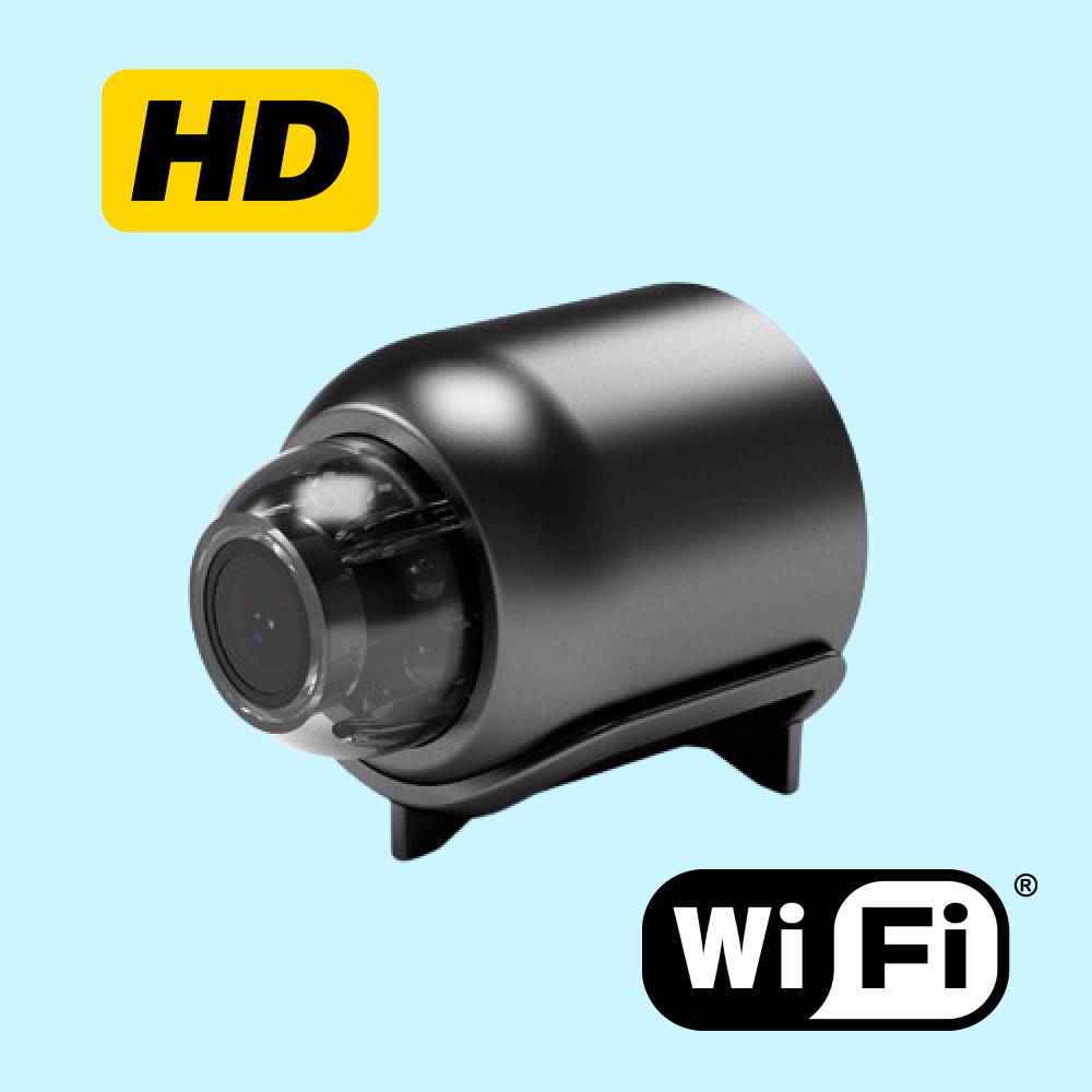 Skanto | Vanntett HD Mini Kamera Med Nattmodus og Vidvinkelobjektiv IP WiFi 1080P HD 160° Vidvinkel