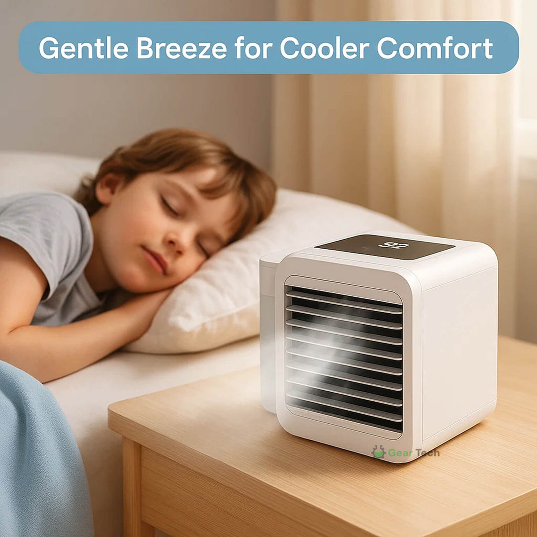 MicroCool Mini Air Conditioner Bærbar Fordampende Sumpkjøler med 1000ml Vanntank | Skanto
