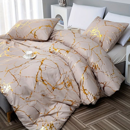 Luksus, vekt Bettwäscheset med elegant design