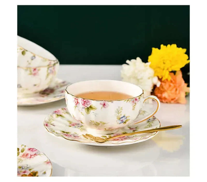 Skanto | Elegant Bone China Porcelain Coffee Cup - Luksuriøs og Unik Design