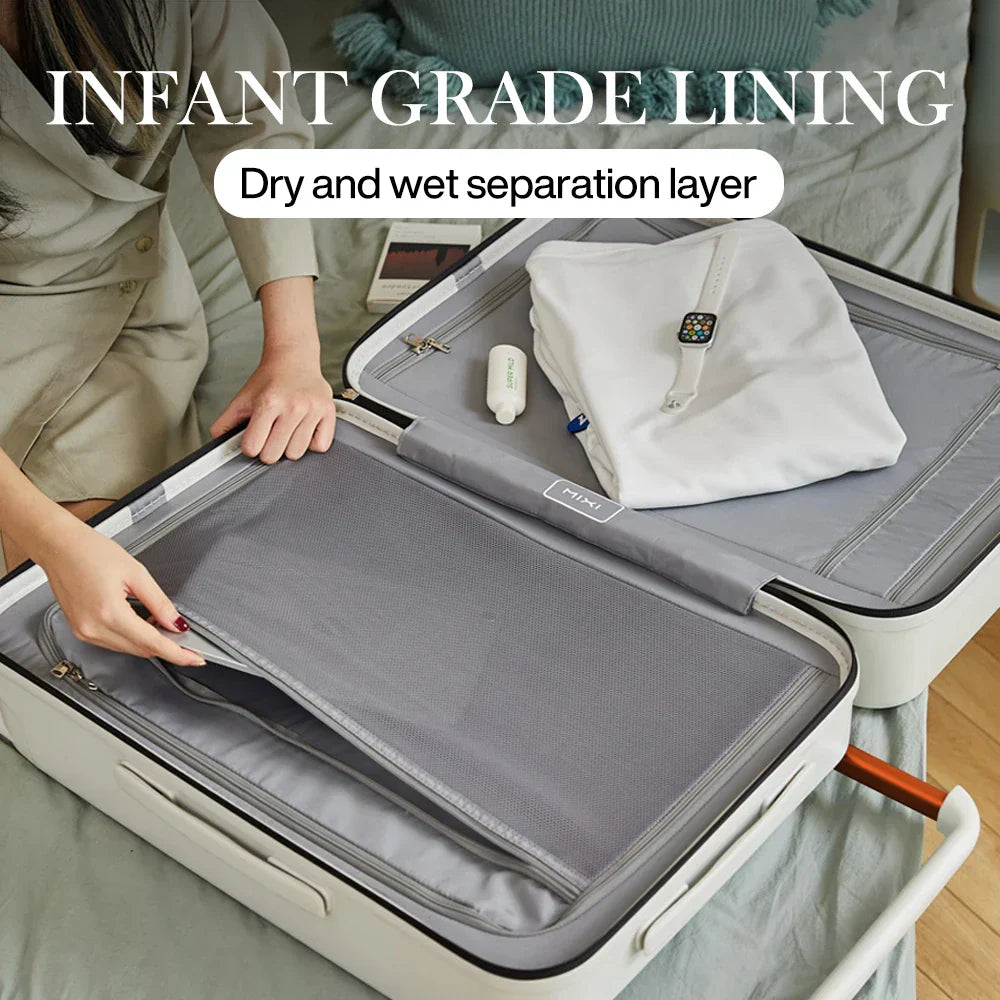 Skanto | Hard Shell Suitcase with Wide Handle – Oslo Metropolitan
