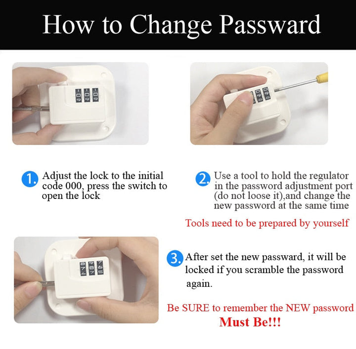 Safe Baby Secure Door Cabinet Lock | Skanto