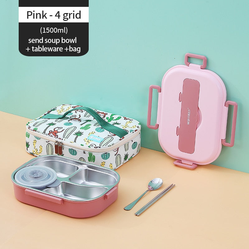Rustfritt Stål Multi Rom Kids Matboks | Skanto