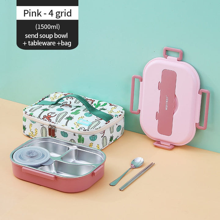 Rustfritt Stål Multi Rom Kids Matboks | Skanto