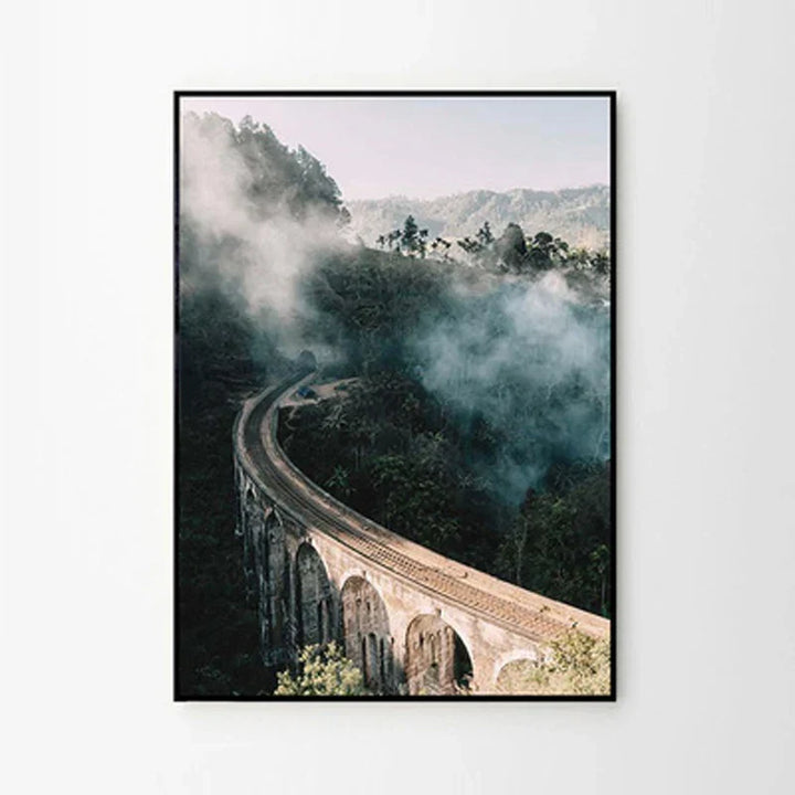 Bergsee Villmark Landskap Veggkunst Kunsttrykk Lerret Plakater Bilder av Ro for Oppholdsrom Spisestue Dekor | Skanto