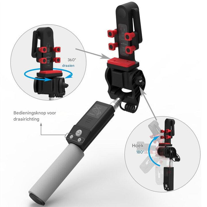 Selfie-Stick "Image Arc" med 360°-Drehung og Bluetooth-Fernbedienung
