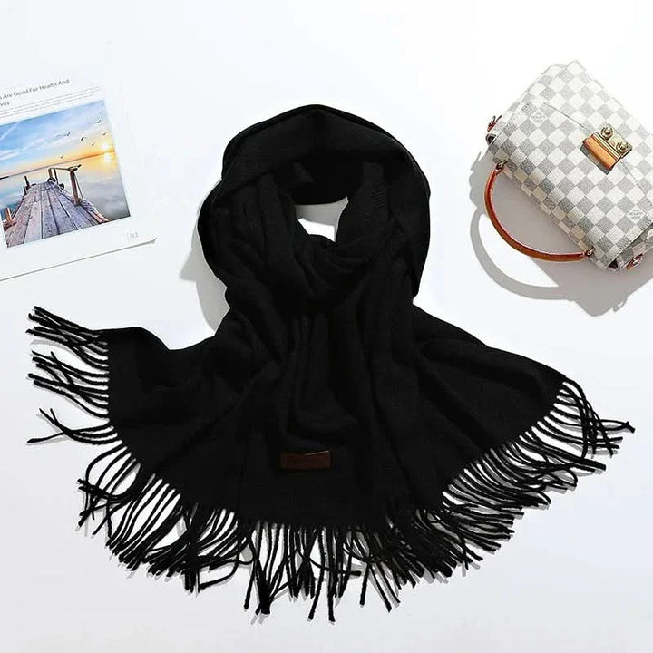 Skanto | Kvinne bomulls vinter skjerf – Myk, varm, elegant stil