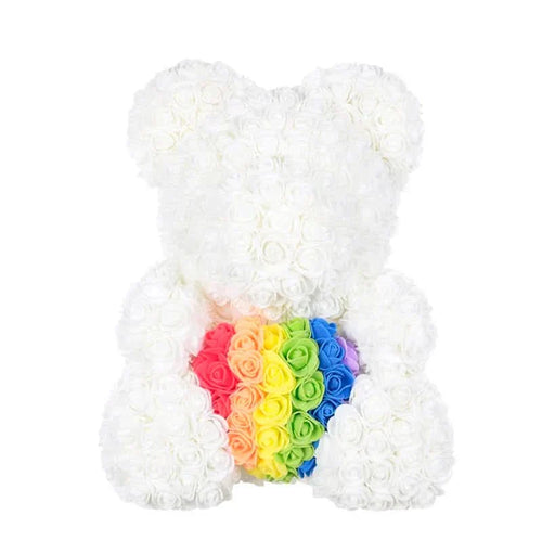 Skanto | Rose Teddy Bear with Handmade Foam Roses – 40cm